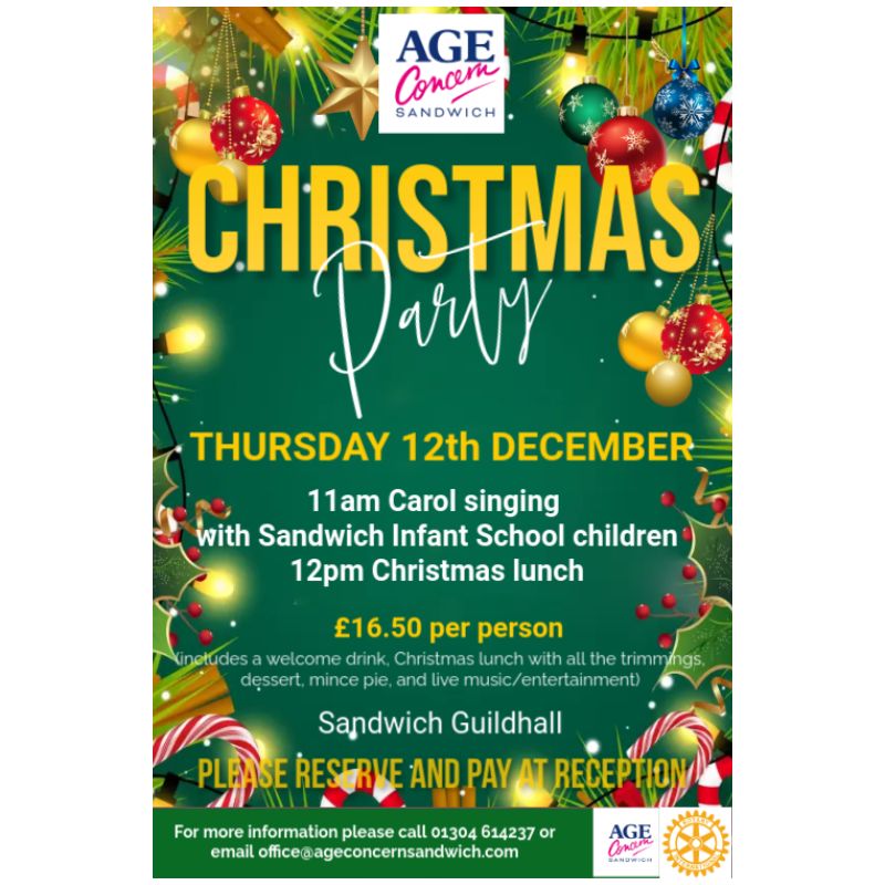 Celebrate Christmas with Age Concern Sandwich - Age Concern Sandwich