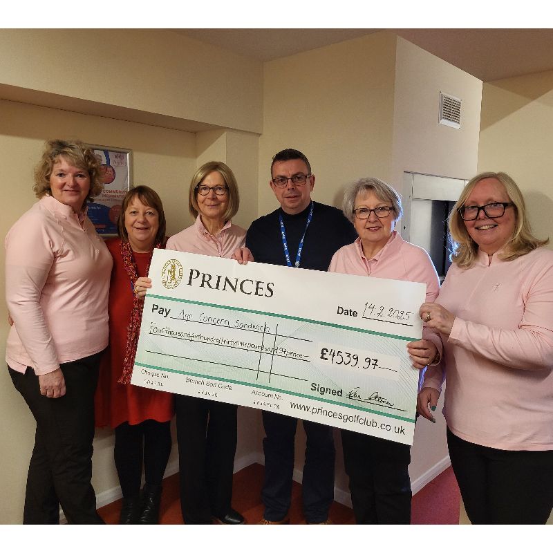 🌟 A Huge Thank You to Lady Captain Anne Anttonen & Princes Golf Club! 🌟 - Age Concern Sandwich